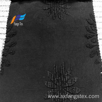 100% Polyester Fukuro Jacquard Formal Black Abaya Fabric